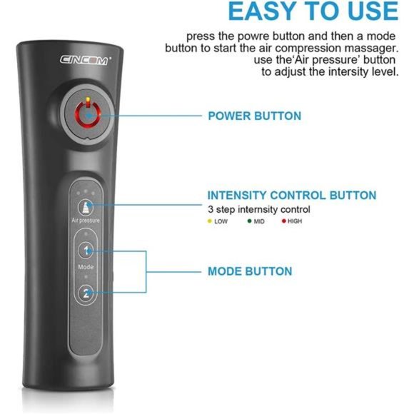 Leg Massager for Circulation Air Compression Calf Massager with 2 Modes - Picture 5 of 6